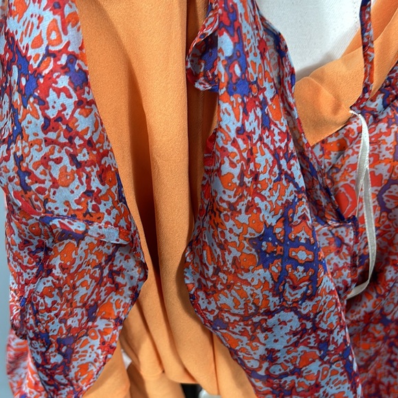 MM Couture by Miss Me Halter Strap Floral Wrap Dress with Ruffles Size Small - Picture 13 of 16